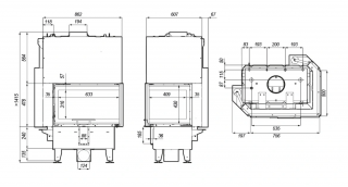  Defro Riva SM BL G SHORT   wymiary